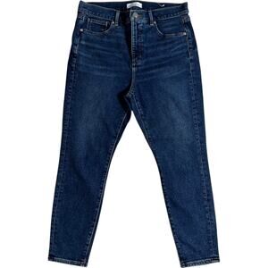 LOFT Modern Straight Ankle Jeans Dark Wash Size 30 Womens
